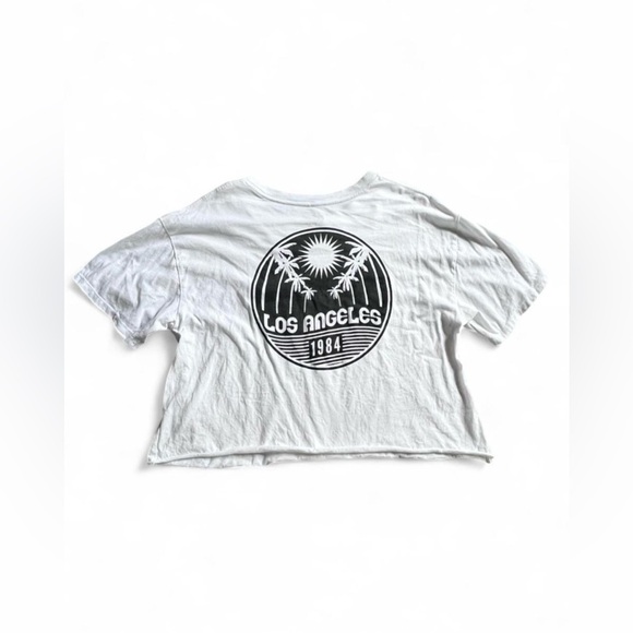 Cold Crush White California Tee Cropped - Picture 1 of 3